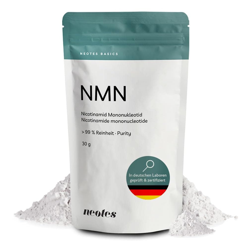NMNeotes – 1 × 30 g | Polvo ultrapuro de NMN >99%, sin aditivos – Materia prima certificada, analizada en laboratorio alemán para uso en investigación | neotes