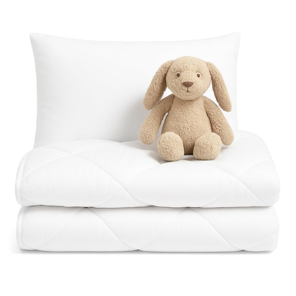 SOHYGGE Pack Couette Enfant 100 x 135 + Oreiller 35 x 55 cm – pour lit 70 x 140 cm – Ultra Doux – 4 Saisons – Lavable à 60°C – Certifié Oeko Tex – Parure de lit Enfant bébé