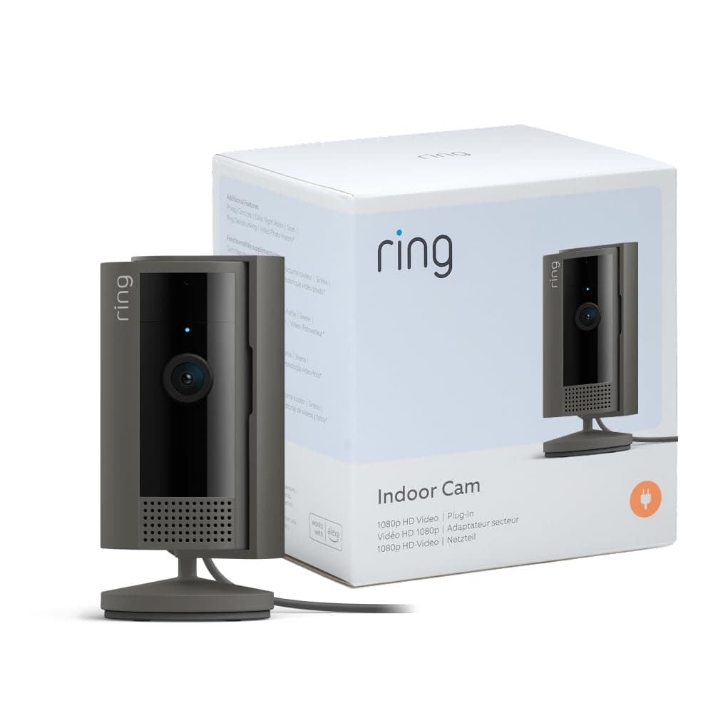 Ring Innenkamera (Indoor Camera 2. Gen.) | Überwachungskamera für den Innenbereich | 1080p-HD-Video, Privatsphäre-Sichtschutz, WLAN, ideal für Haustiere | Mini Sicherheitskamera zur Selbstinstallation