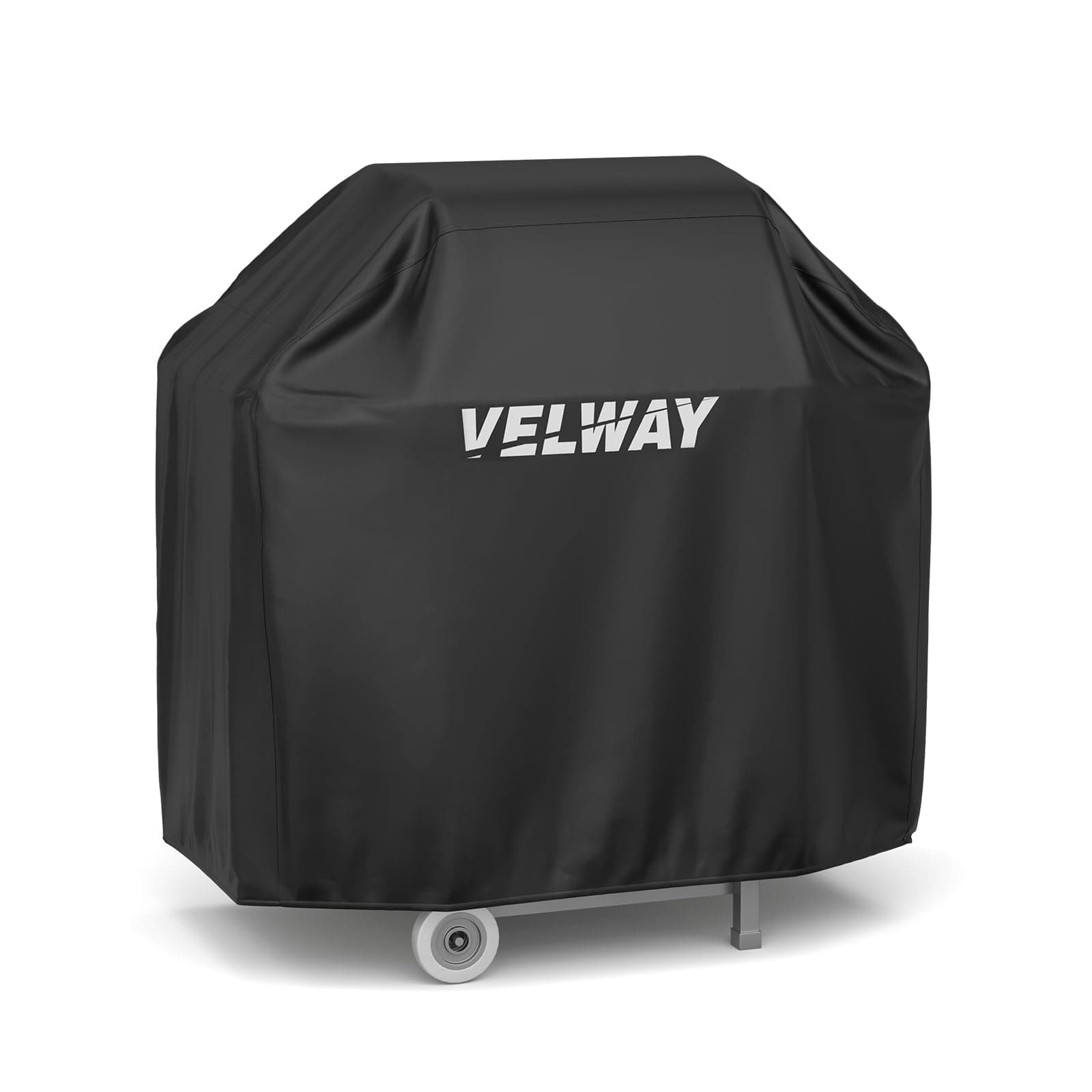 Velway Copertura per barbecue impermeabile, in tessuto Oxford 210D, resistente ai raggi UV, antipolvere, antivento, resistente alle intemperie, durevole, con custodia nera, 117x66x117cm