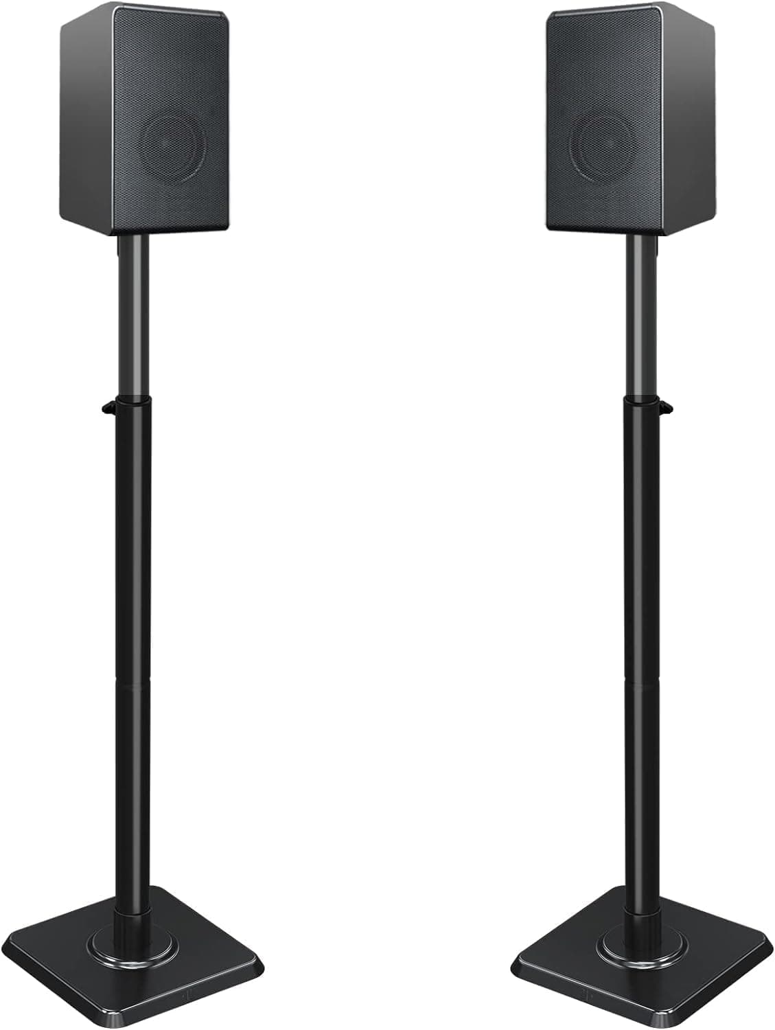 Mounting Dream Soporte de Altavoz Regulable para satélites de hasta 5 kg, Juego de 2 Soportes de Suelo