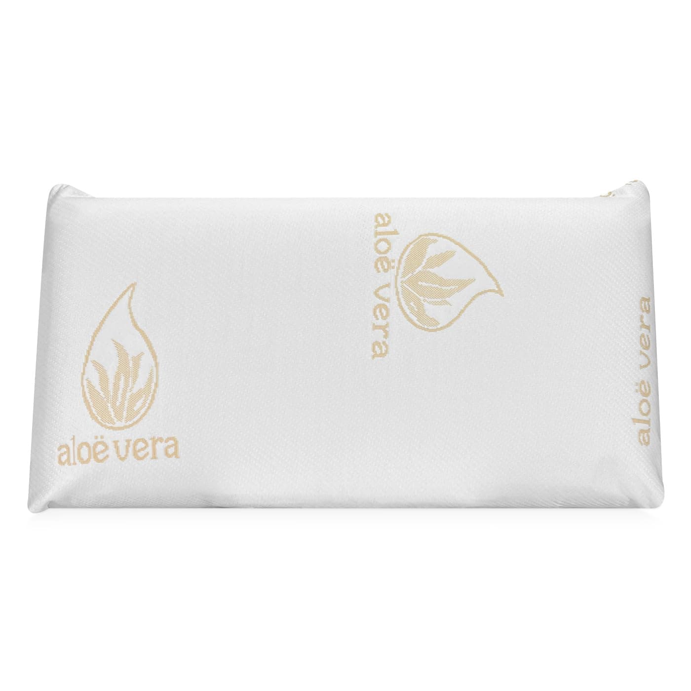 DUÉRMETE ONLINE - Almohada Viscoelástica Aloe Vera Visco | Máximo Confort y Excelente Adaptabilidad con Propiedades Antiestrés | 70 x 40 cm