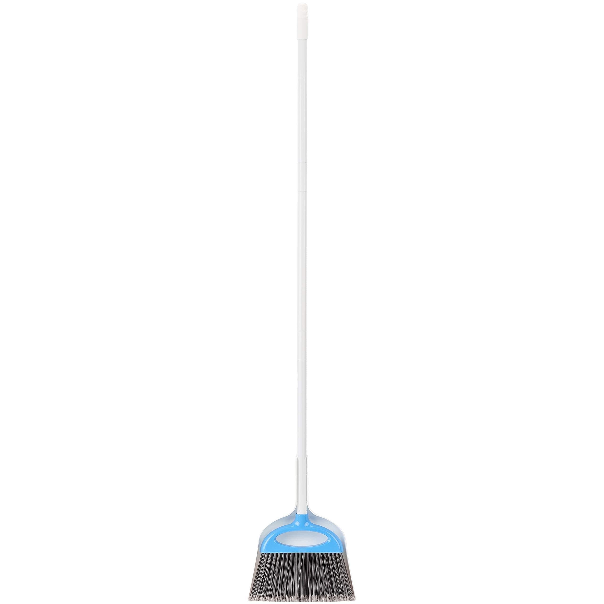 Amazon Basics Ensemble pelle à poussière et balai, bleu et blanc
