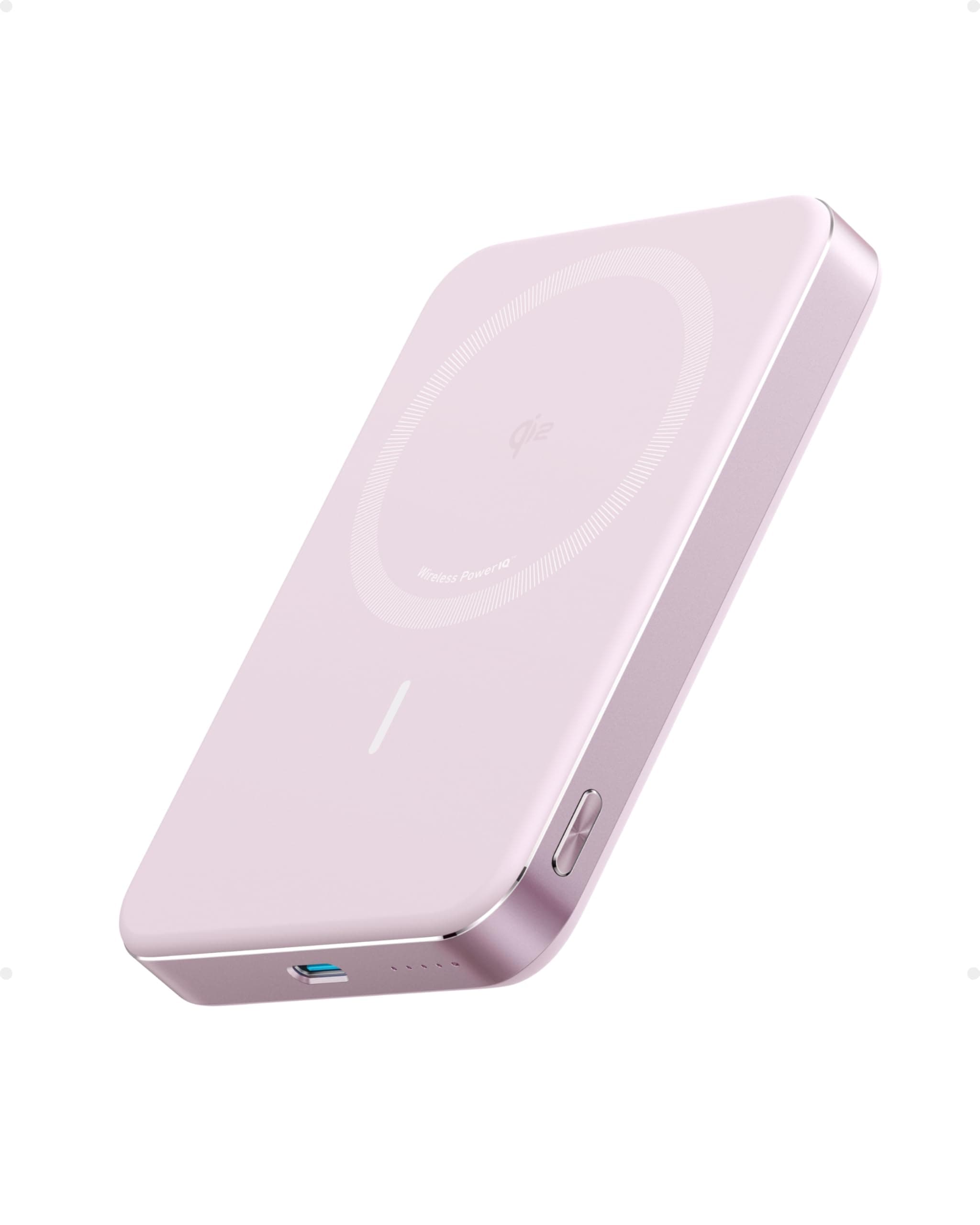 Anker MagGo Powerbank, Ultra-schlankes 10.000mAh magnetisches Akkupack, Qi2-zertifiziert, portabel, 15W Ultra-schnelles MagSafe-kompatibles Ladegerät, ergonomisches Design, nur für iPhone 17/16/15/14