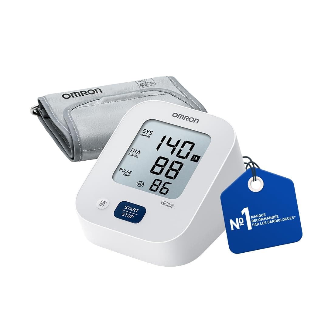 OMRON X2 Essential Appareil tension artérielle bras validé cliniquement | Tensiomètre brassard automatique, Tensiomètre bras avec détection de pulsation cardiaque irrégulière