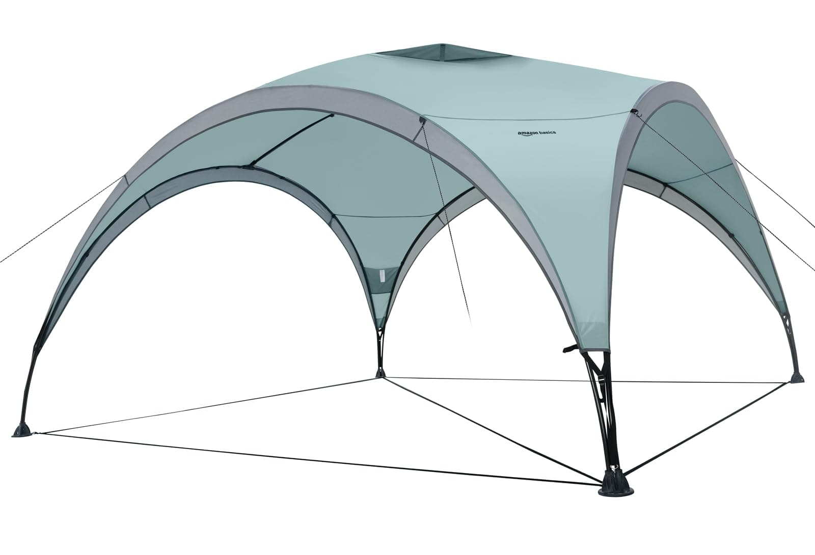 Amazon Basics Événementiel, Abri de Jardin, Abri de Plage, 3,65 x 3,65 m, Vert Clair