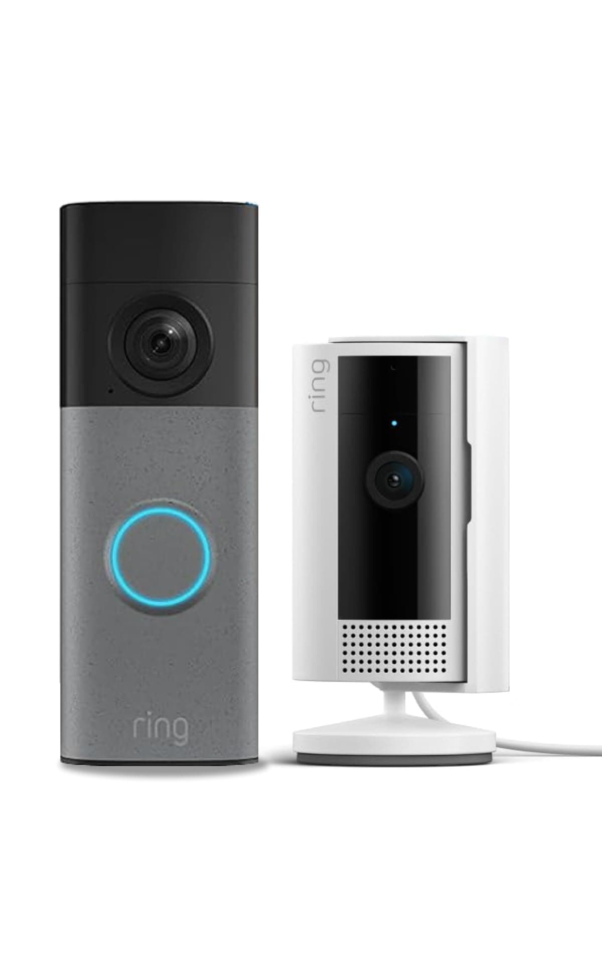 Ring Battery Video Doorbell (neueste Gen.) + Indoor Camera (2. Gen.) | Kabellose Türklingel | Retinal 2K | 6x-Zoom | Eingebauter Akku | 30 Tage Ring-Abonnement-Testphase