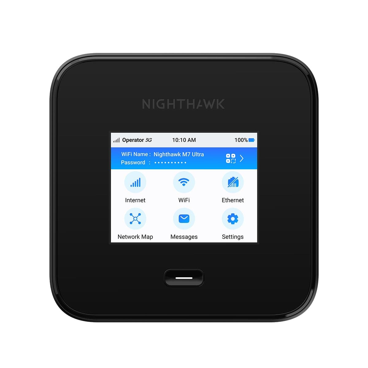 NETGEAR Nighthawk WiFi Portatil | Router 5G Sim Portatil | M7 Pro WiFi 7 | 5G Hotspot Desbloqueado con Ranura SIM, comparte hasta 32 Dispositivos, Ideal para hogar o Negocio (MR7450)