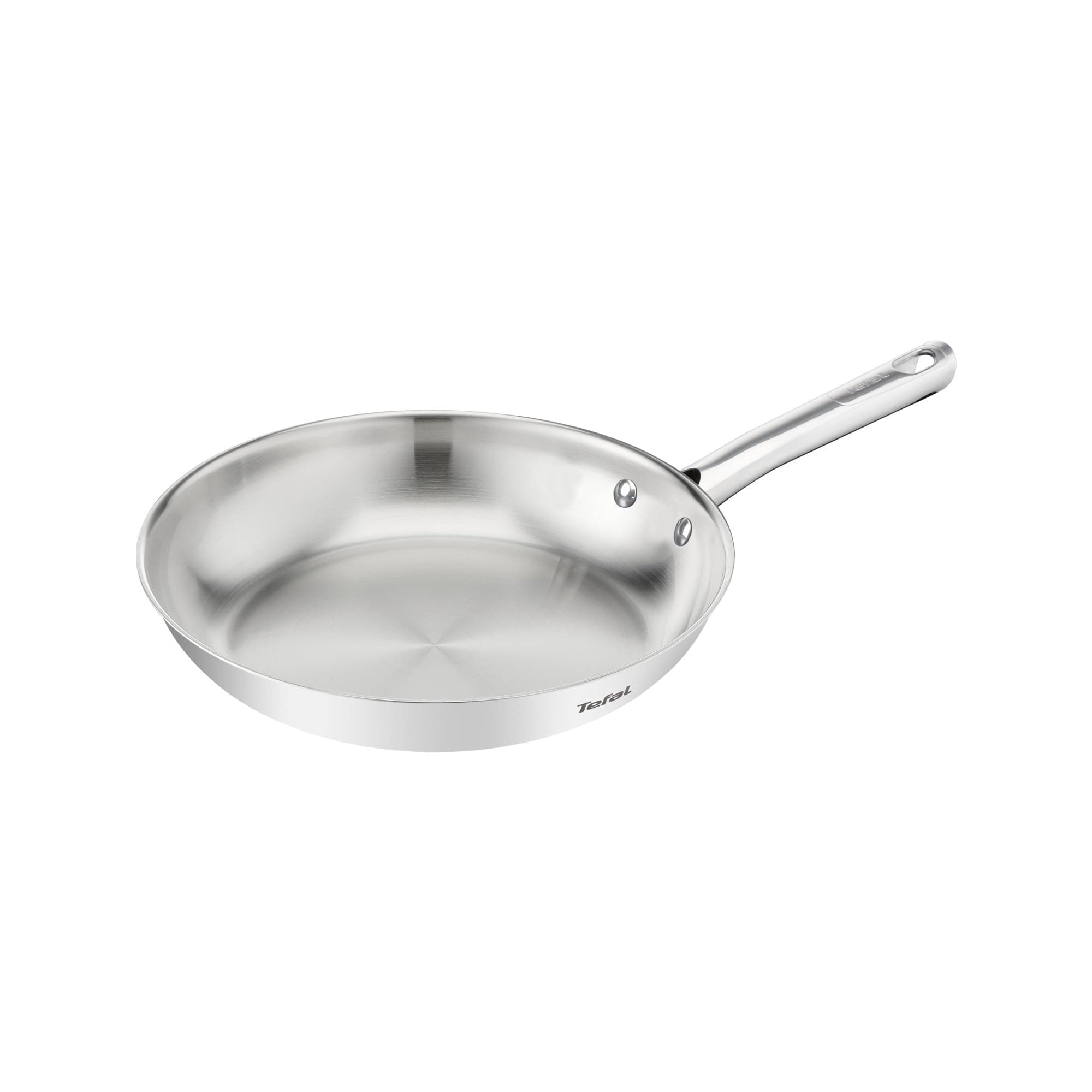 Tefal Duetto On - Sartén de 20 cm, Acero inoxidable, Cocción rápida y uniforme, Apto inducción, Mango ergonómico, 10 años de garantía, Resultados crujientes