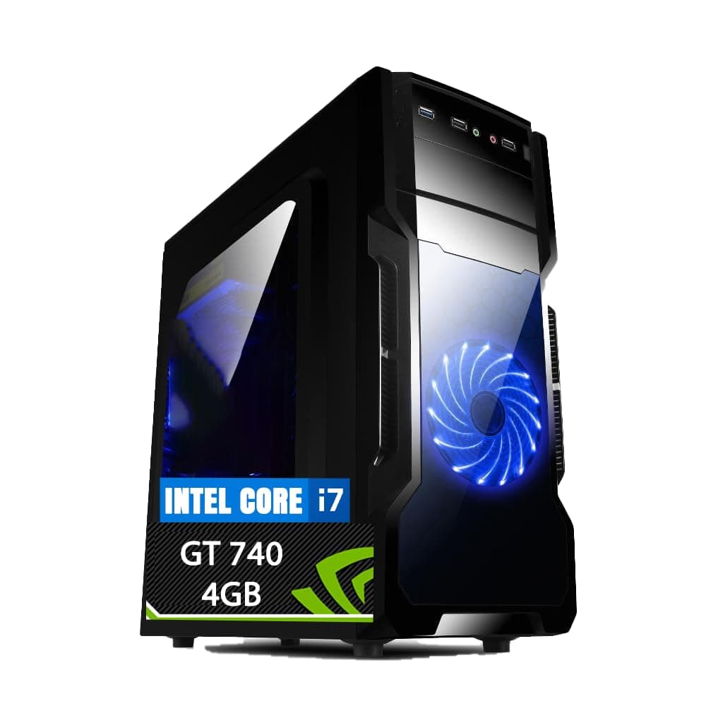 PC Fisso Desktop NUOVO pronto all'uso • Intel core i7-6700 • 16GB RAM DDR4 • 512 GB SSD • Scheda video GT 740 4GB • Windows 11 Pro • Office 365 • WiFi • DVD