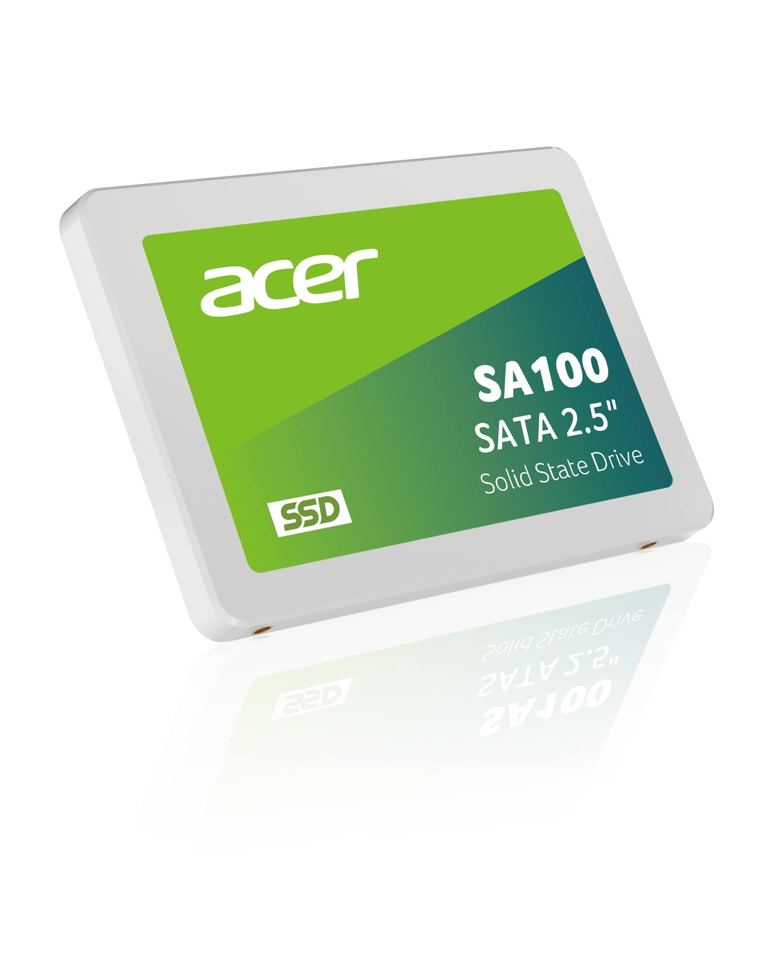 Acer SA100 SATA III 480 Go 2,5" SSD - Vitesse de Lecture jusqu'à 560 Mo/s – SSD Interne pour PC Portable et PC de Bureau – Rapide, Silencieux, résistant aux Chocs