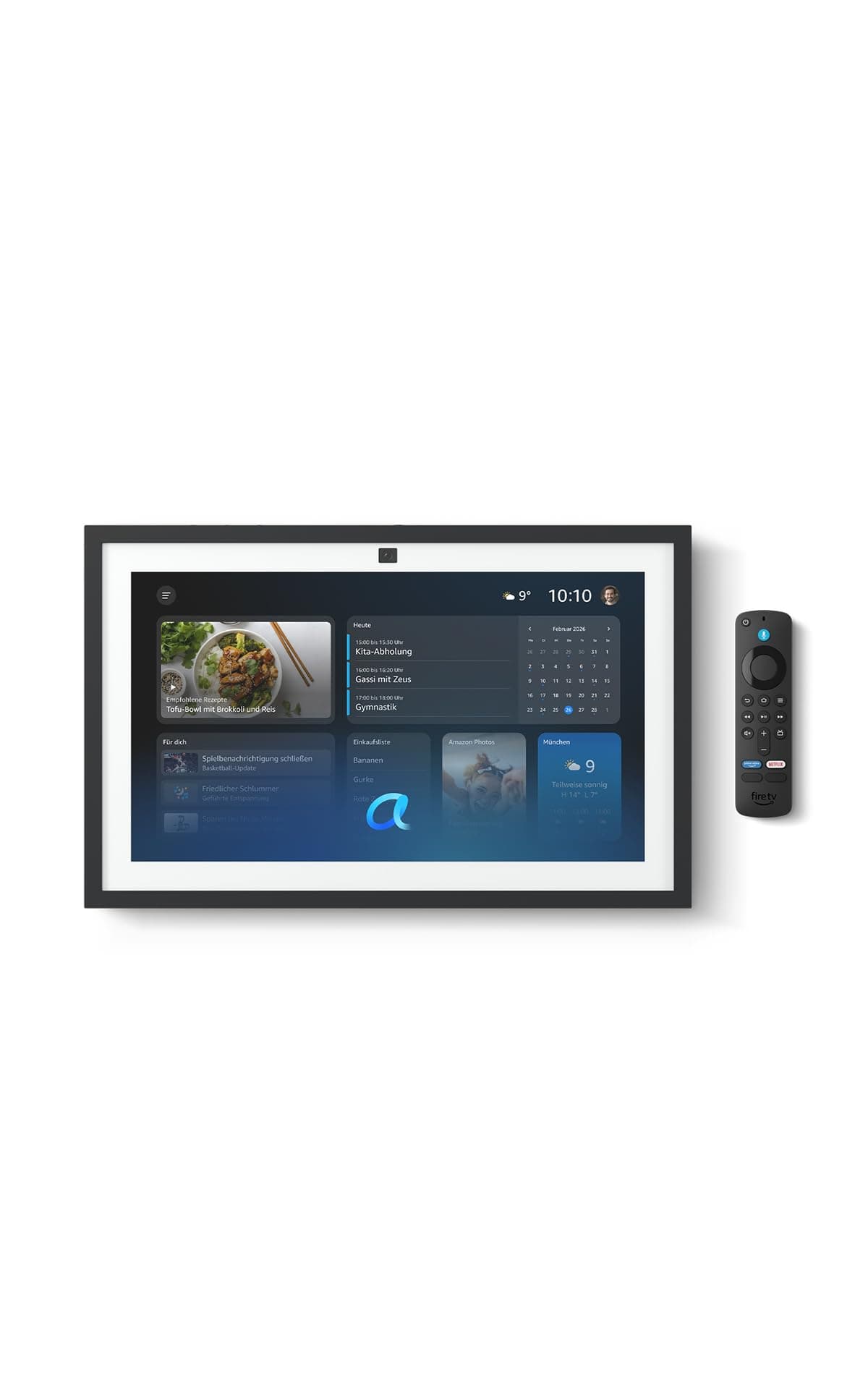 Amazon Echo Show 15 (neueste generation) | 15,6-Zoll-Smart-Display in Full HD, mit integriertem Fire TV und Alexa-Sprachfernbedienung, mit Alexa+ Early Access