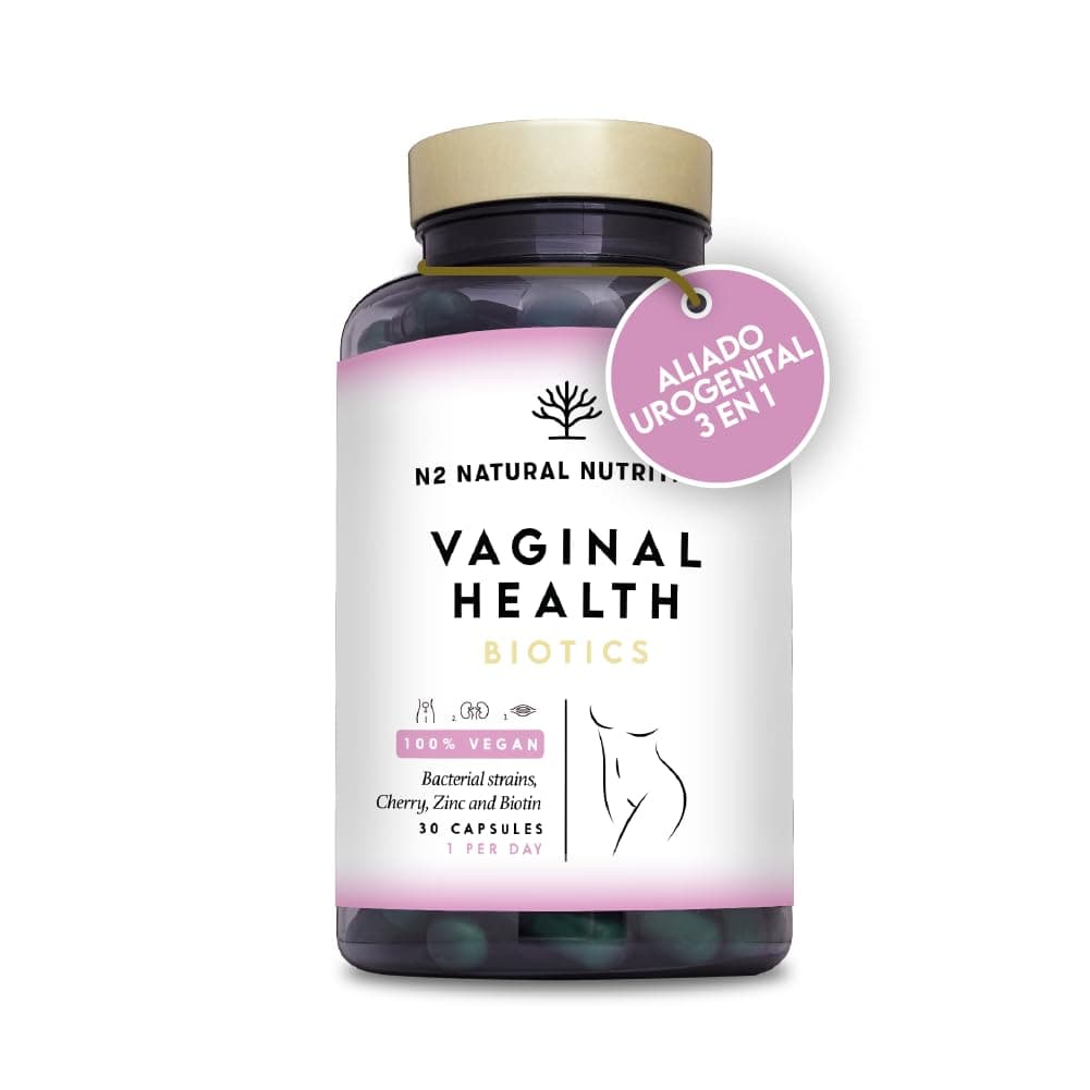 Probioticos Mujer Flora Intima. 6 Cepas Diferentes. Combate y Previene las Infecciones Vaginales y Urinarias. Mejora la Mucosa y Refuerza la Flora Vaginal. 30 Cápsulas. CE. N2 Natural Nutrition