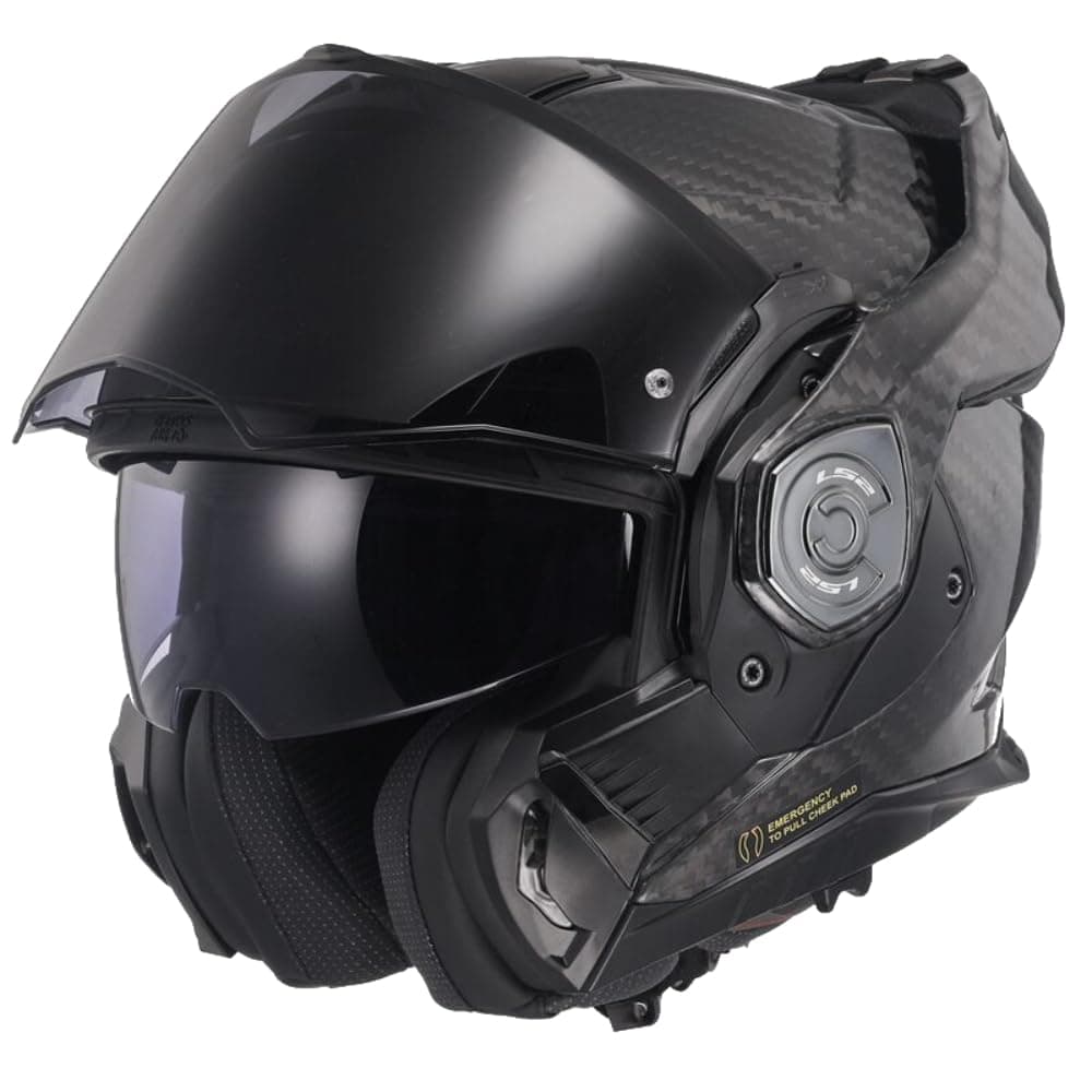 LS2, Casco de moto modular ADVANT X CARBON Gloss Carbon, XXL