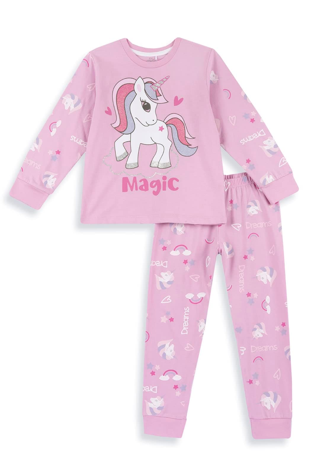 Chicco, Pigiama Bambina Lungo in Cotone Leggero, Pigiama Unicorno Bambina, Abbigliamento Bimba, Designed in Italy