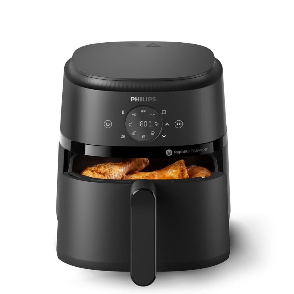 Philips Airfryer 2000 - Air Fryer 4.2L, 13 modes, écran tactile, Noir | 9 préréglages, technologie RapidAir, 90% de matières grasses en moins, Application HomeID (NA229/00)