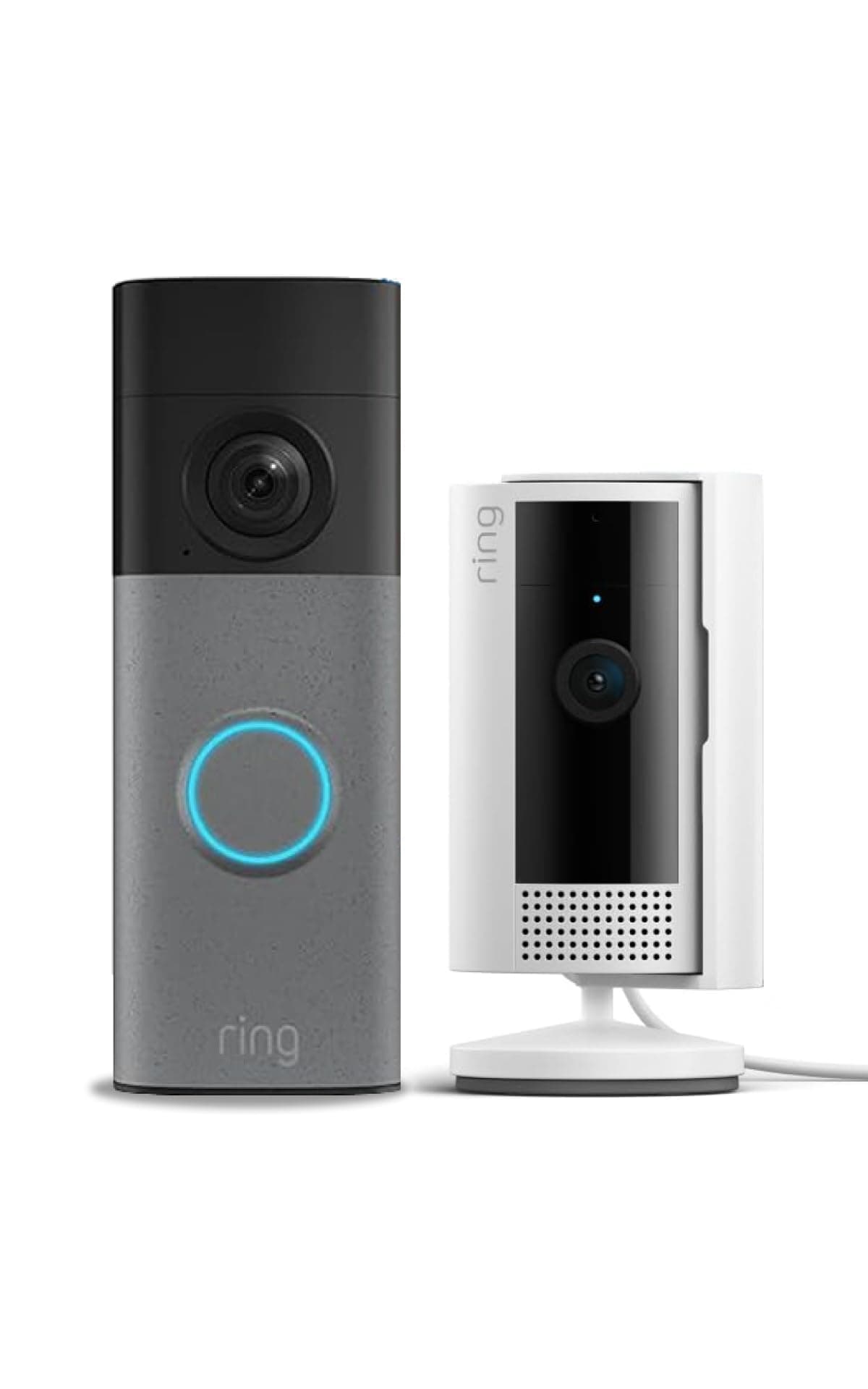 Ring Battery Video Doorbell (nueva gen.) + Indoor Camera (2.ª gen.) | Inalámbrico | Retinal 2K | Zoom 6 aumentos | Batería integrada | Prueba gratuita 30 días plan suscripción