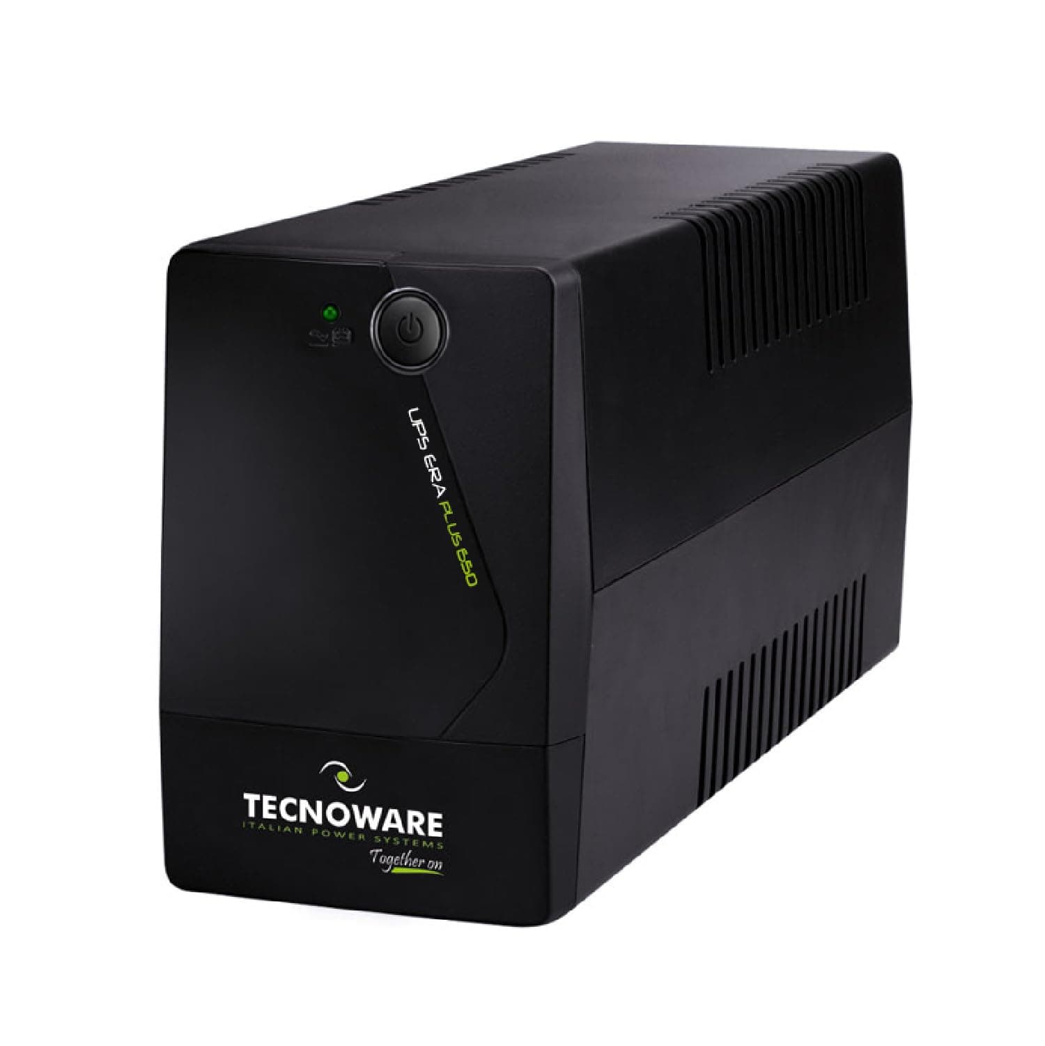 Tecnoware Power Systems UPS 650VA per PC/Modem, NO Gaming/Console, Gruppo di Continuità ERA PLUS, 2 Schuko, Protezione Blackout e Sbalzi tensione per PC, Modem, Videosorveglianza, Punto Cassa, NAS