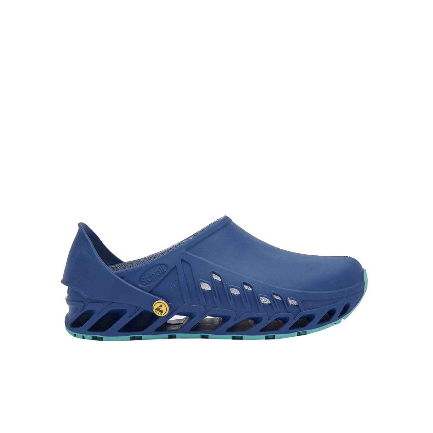 Scholl Evoflex - Zoccoli Sanitari Professionali per Uomo o Donna, Ultra Leggeri e Comodi, con Cinturino Regolabile, Suola Antiscivolo, Soletta in Memory Removibile con Fodera Antibatterica