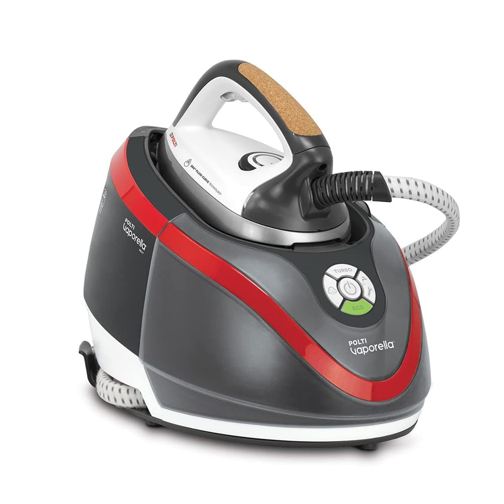 Polti Vaporella Next VN18.30, Ferro da Stiro con Caldaia, Pressione 6 Bar | Potenza 2200 W, Funzione Eco e Turbo, Autonomia Illimitata, Vapore Intermittente 350 g, Grigio e Rosso