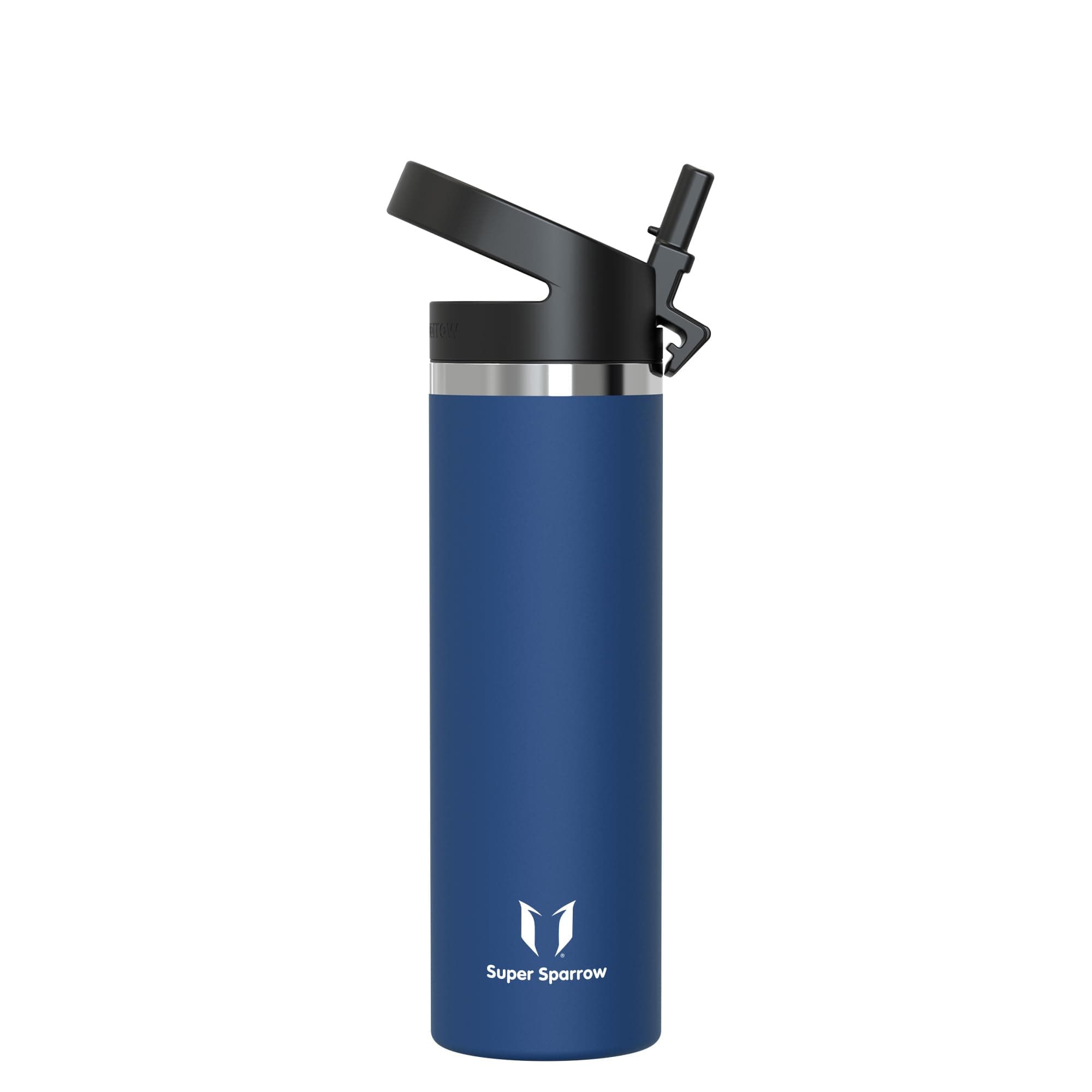Super Sparrow Borraccia Termica - 500ml, 750ml, 1000ml, 1.2L, 1.5L- SwivelSip Inox Bottiglia - Senza BPA Borracce Termiche, Borraccia Ergonomica per Bambini, Sportiva, Bici, Campeggio, Palestra