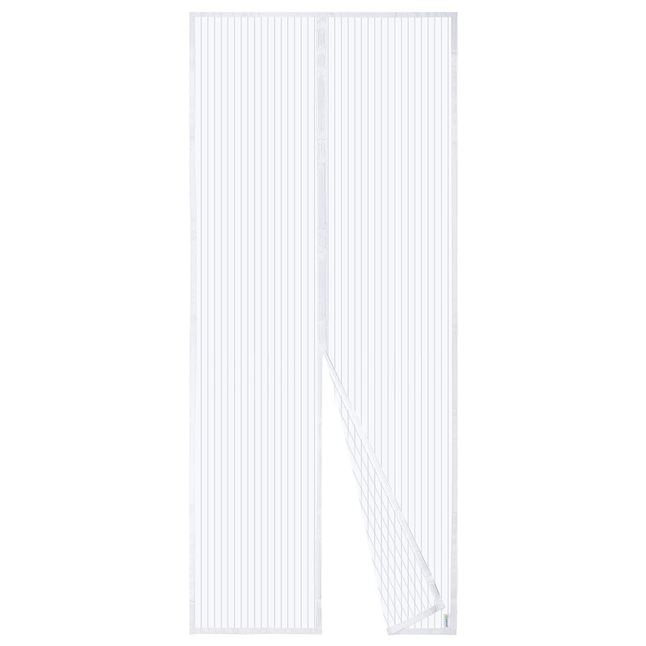 Mosquitera magnética para puerta de Apalus, cortina de malla, junta magnética de arriba a abajo con cierre automático, mantiene el aire fresco en el interior (80x200 CM, Blanco)