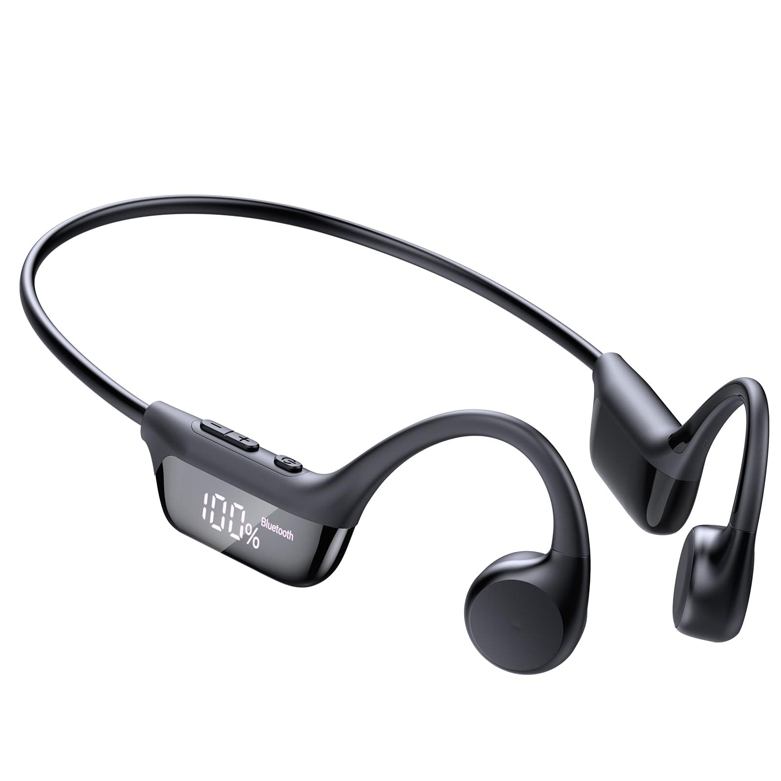 Cuffie Conduzione Ossea Bluetooth 6.0 Cuffie Open Ear Wireless Auricolari | Bluetooth Suono Dual Driver, Display LED, Connessione Doppio Dispositivo e Modalità Gaming, 12 Ore, IPX7 per Corsa/Ciclismo