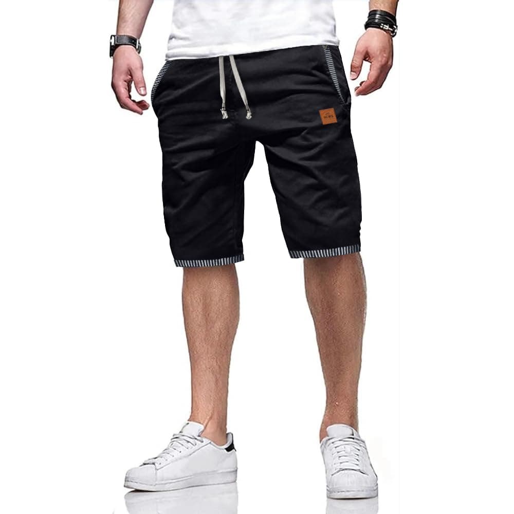 ZOXOZ Pantalones Cortos Hombre Algodon Verano Shorts con Bolsillos