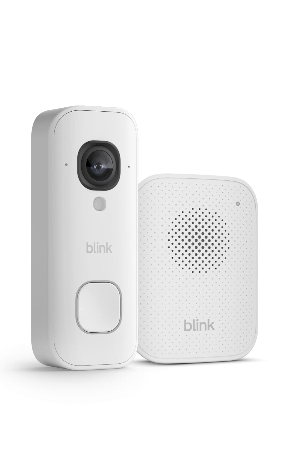 Blink Videotimbre cableado 2K+ (últ. generación) + campanilla Blink | Cuerpo entero | Audio mejorado | Resistente a la intemperie IP65 | Prueba gratuita de 30 días a la suscripción de Blink | Blanco