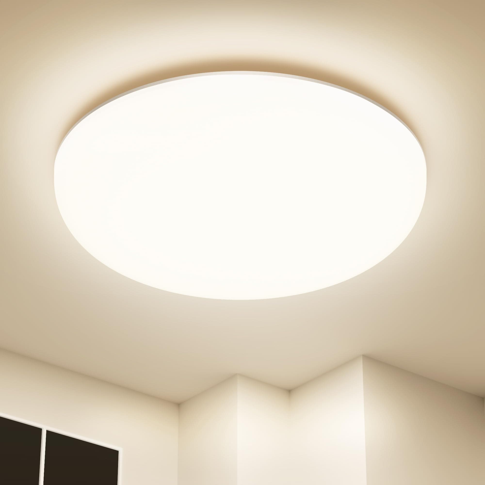 Plafoniera LED Soffitto 36W IP54 Impermeabile, 4000K 4500LM Lampadario Camera da Letto, Lampadario Bagno Moderni, Plafoniera Bagno Senza Cornice per Corridoio, Cucina, Soggiorno, Camera da Letto