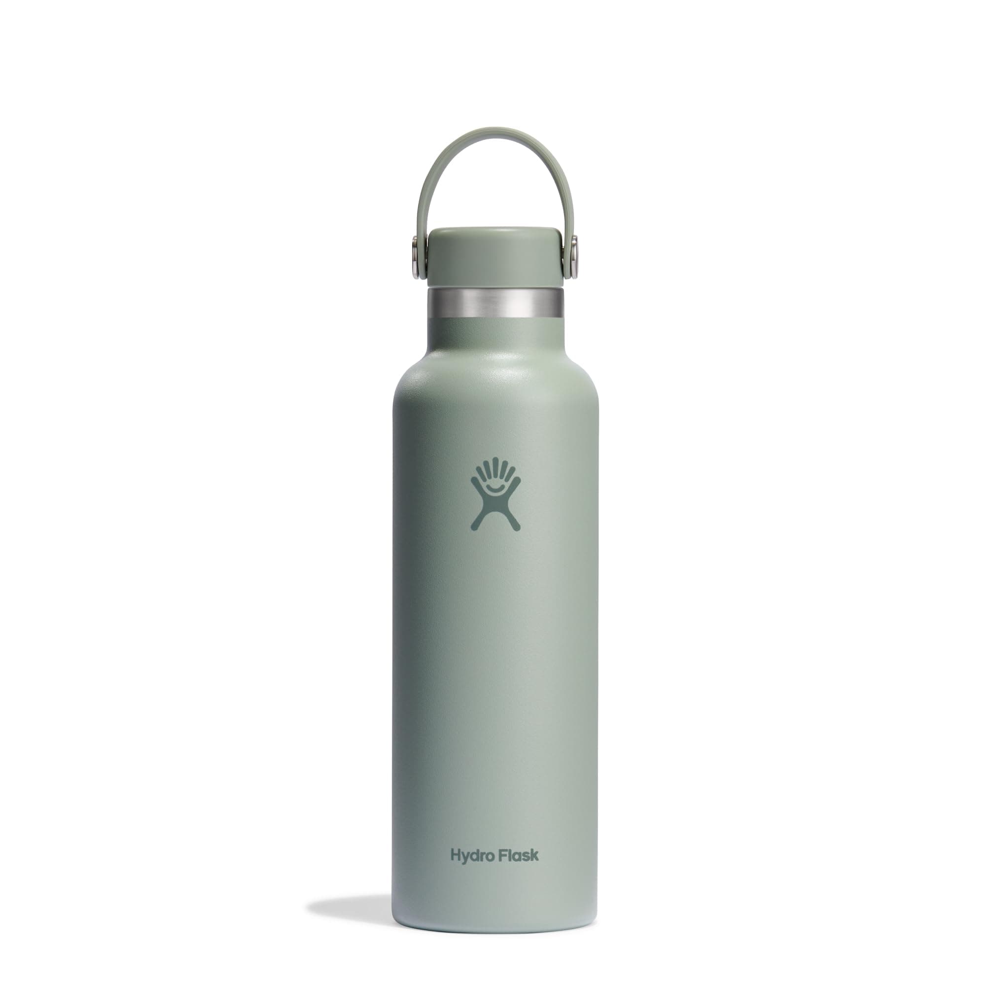 Hydro Flask – Standard Flex Cap 621 ml (21 oz) Bottle – Acier Inoxydable, Étanche, Compatible Porte-Gobelet – Isotherme Froid 24 h & Chaud 12 h – Agave