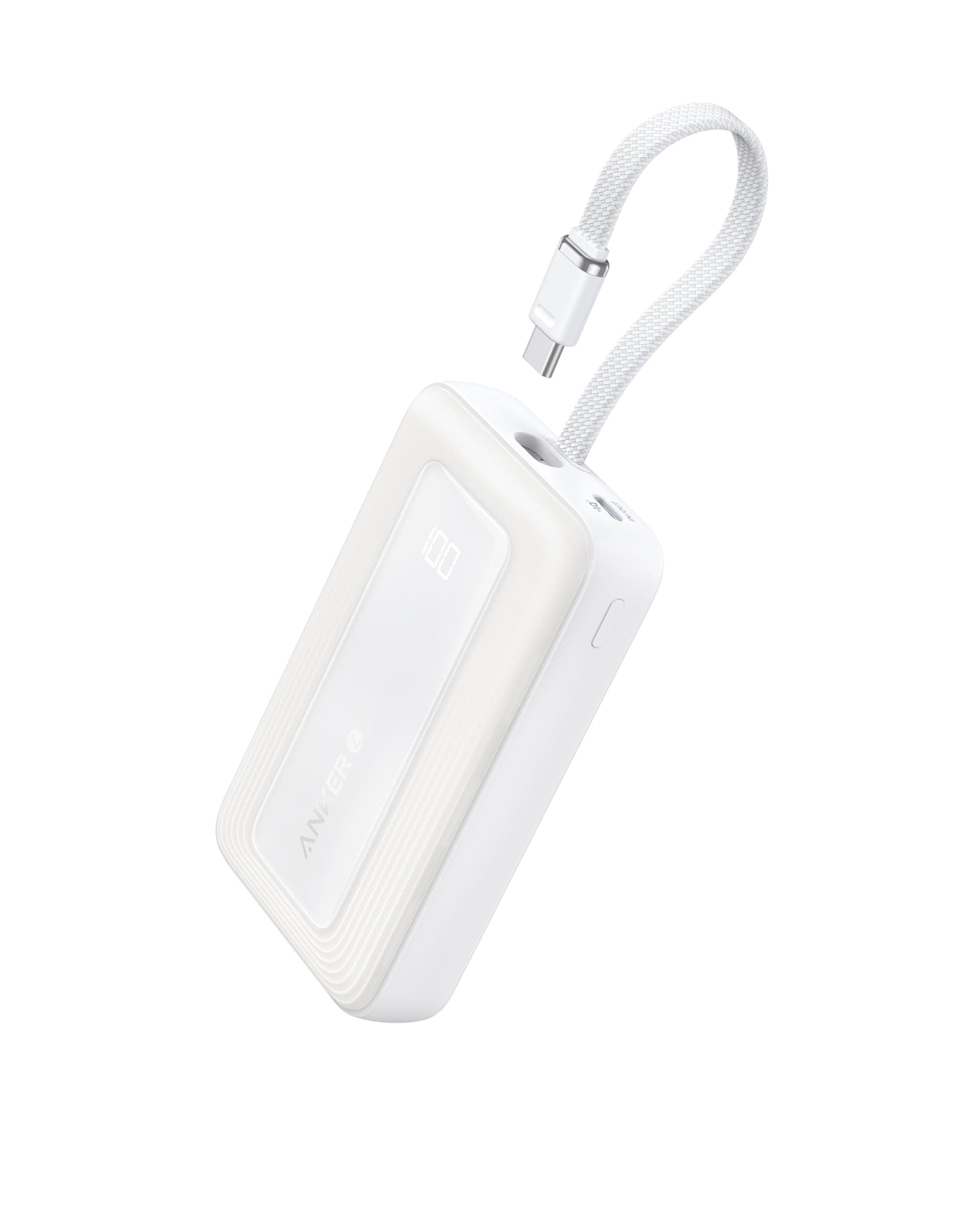 Anker Zolo Powerbank (2025 Upgrade), 20000mAh, 30W High-Speed-Ladegerät mit integriertem USB-C Kabel, Akku-Pack für iPhone 17/16/15-Serie, Galaxy und mehr
