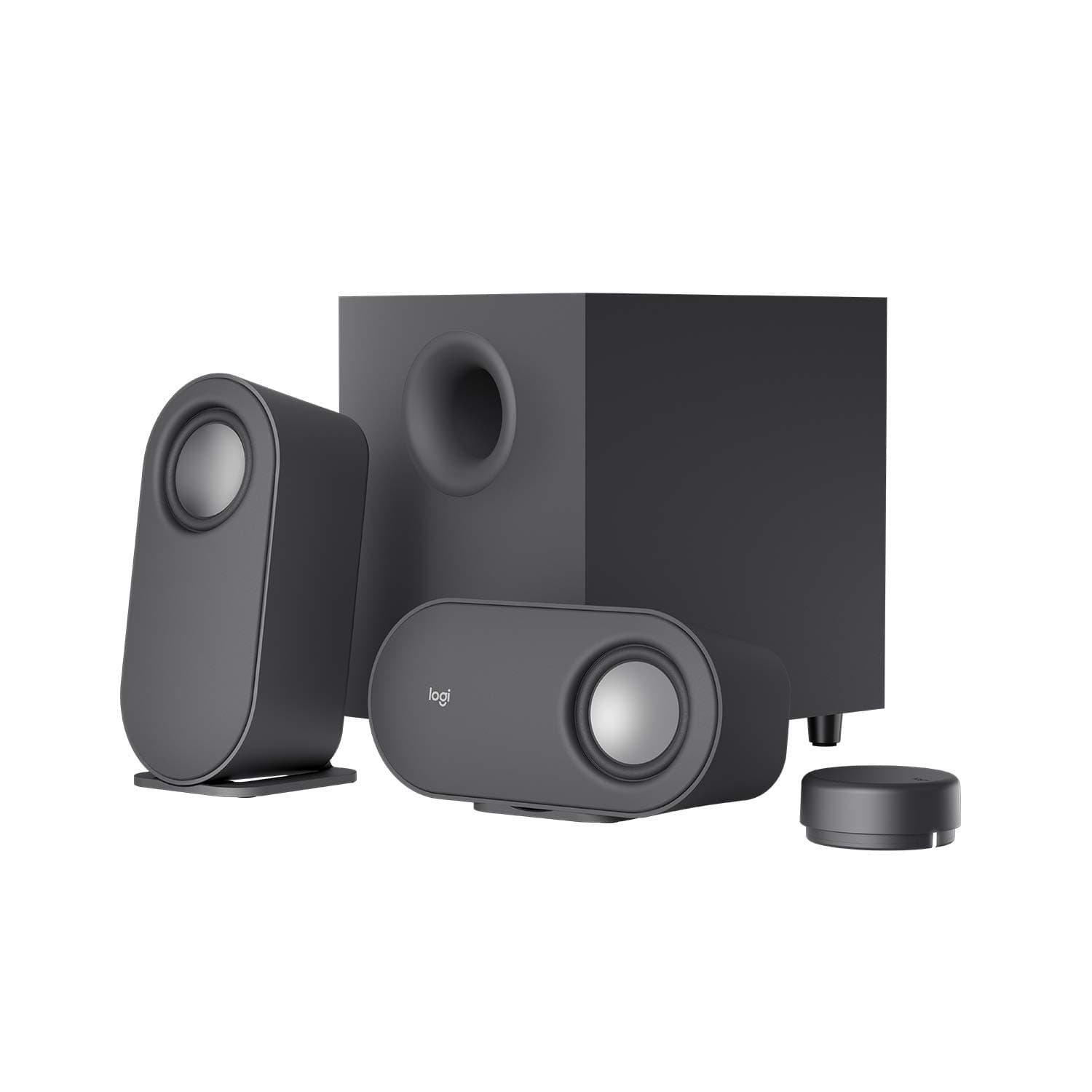 Logitech Z407 Haut-parleurs Bluetooth pour Ordinateur avec Caisson de Basses et contrôle sans Fil, Son immersif, Audio Premium avec Plusieurs entrées et Haut-parleurs USB - Noir