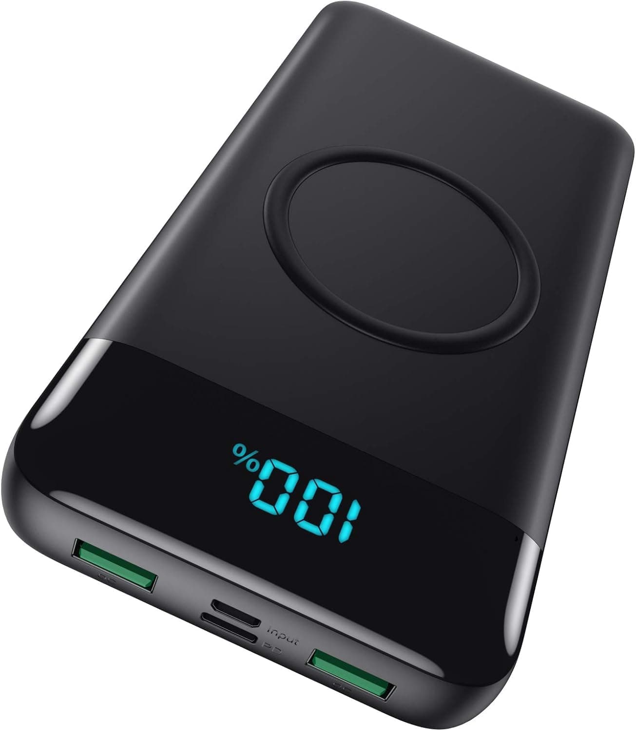 iPosible Power Bank Wireless Ricarica Rapida 26800 mAh, Power Bank 25W PD3.0 + QC4.0, 15W Wireless Caricatore Portatile Powerbank 4 Outputs USB C Batteria esterna compatibile con iPhone Huawei Samsung