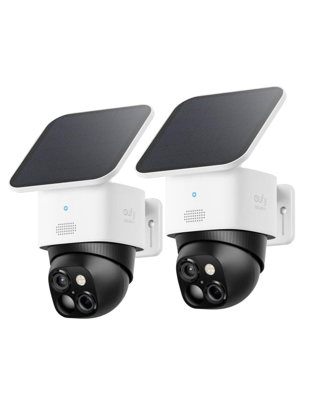 eufy Security SoloCam 2 Pack, Überwachungskamera aussen solar, 360°-Überwachung, Keine Toten Winkel, Überwachungskamera aussen mit 2,4-GHz-WLAN, Gebührenfreie Nutzung, HomeBase 3 kompatibel