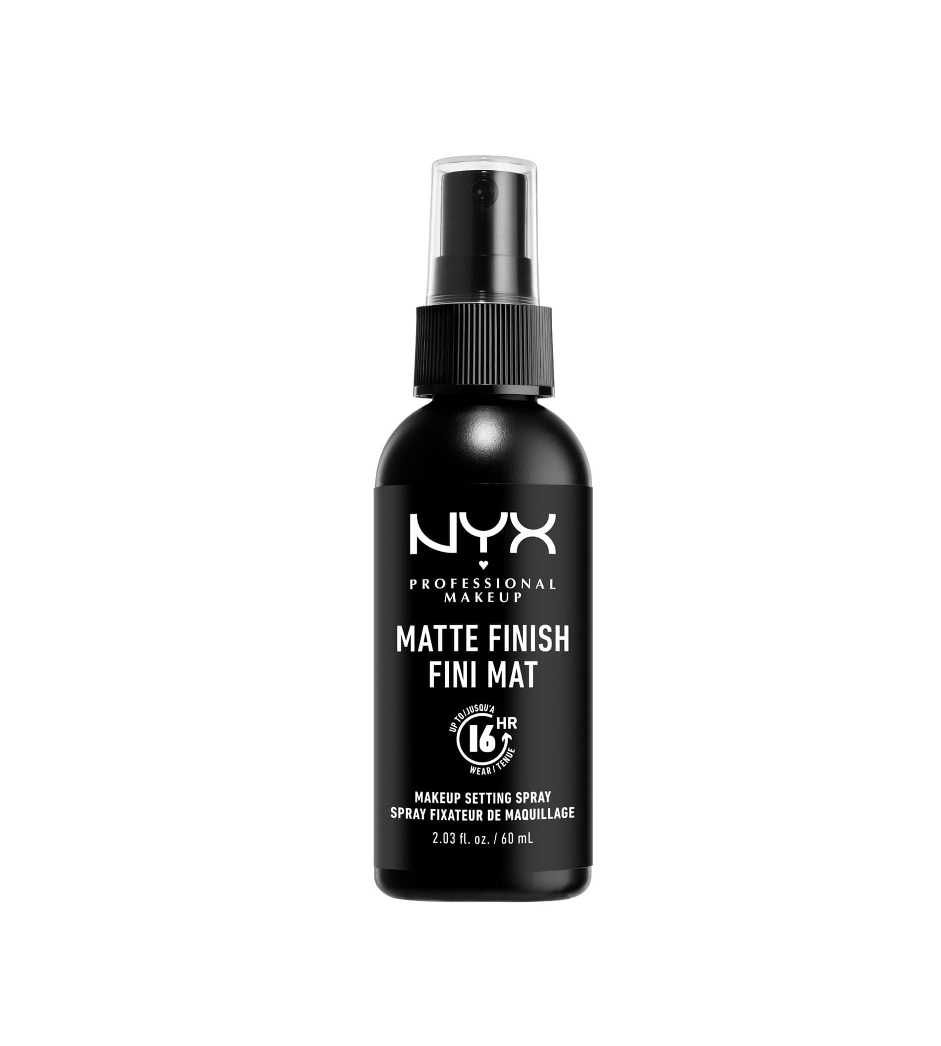 NYX Professional Makeup Setting Spray, Langanhaltende Textur, Fixierendes Spray, Leichte, vegane Formel, Matte Finish, 60 ml