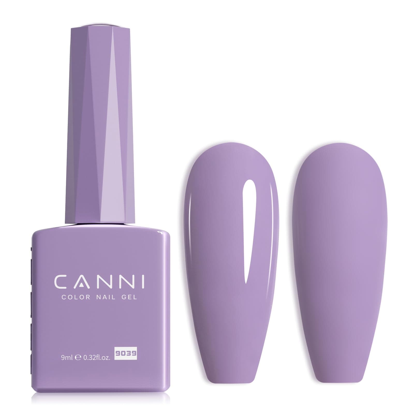 CANNI Vernis à Ongles UV Gel Semi Permanent 9ml | Violet Purple sliver Longue tenue Soak Off Gel Nail Polish DIY Manucure Nail Art Naturel French