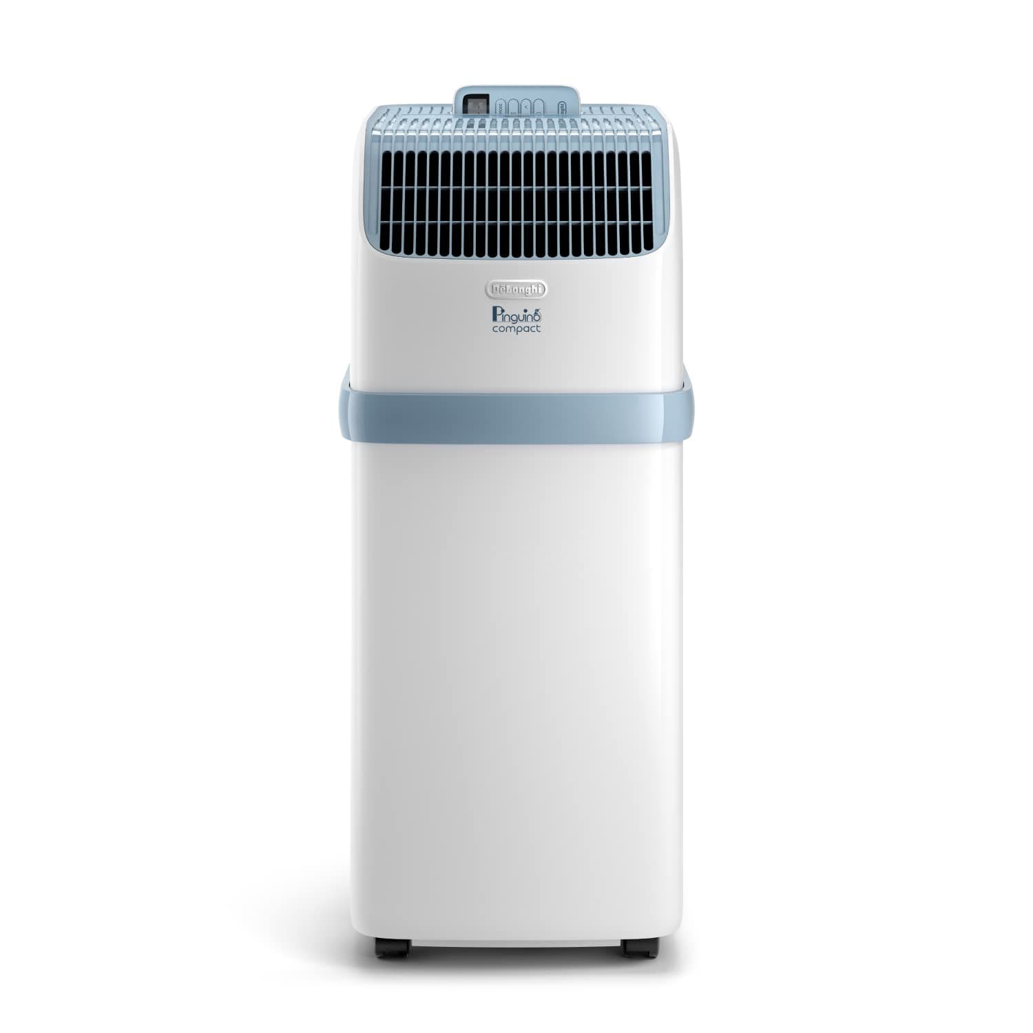 De'Longhi Pinguino Compact ES72 YOUNG, Modèle 2022, Climatiseur Mobile Silencieux, 8.300 BTU/h, 2,1 kW, 60m3, Gaz R290, Fonction Déshumidificateur, 24 Heures Timer, Classe Énergétique A, Blanc