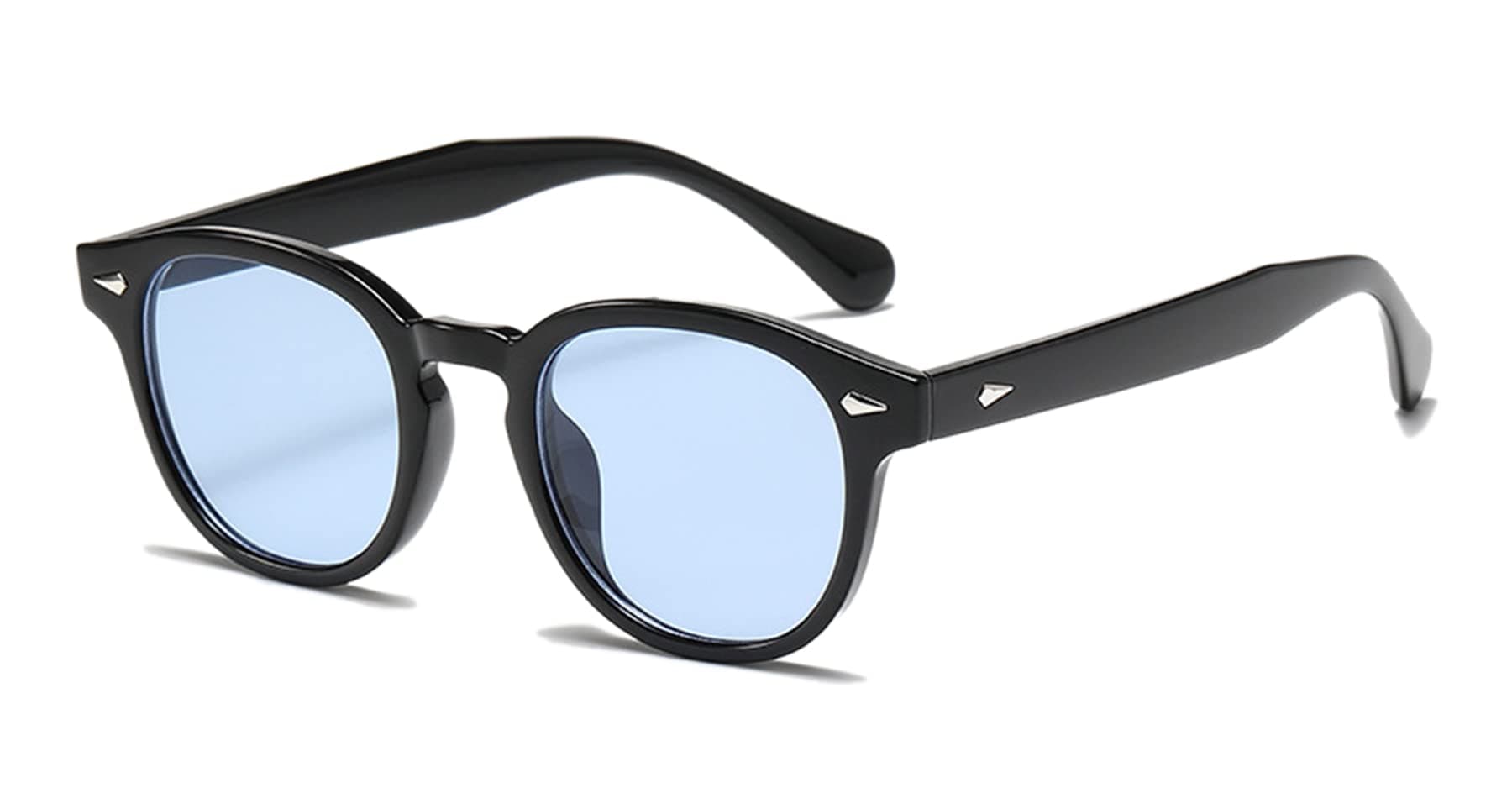 LHSDMOAT Occhiali da sole sportivi vintage anni '70 rotondi UV400 in stile Depp per uomo e donna, occhiali da sole colorati per la guida e i viaggi