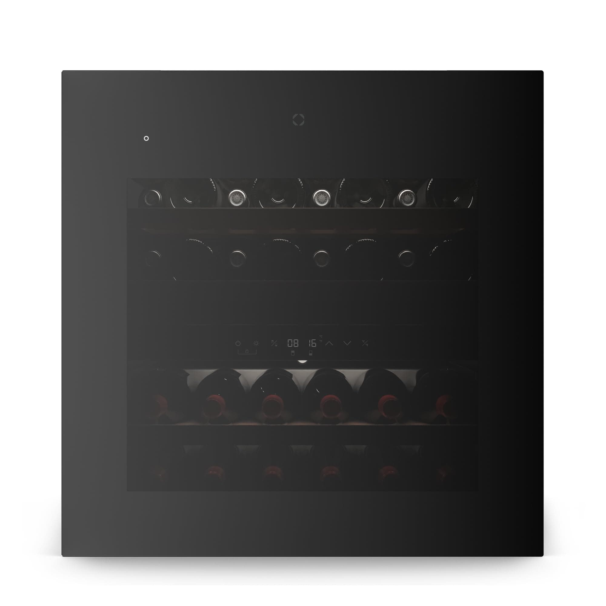 Klarstein Velaire Cave à Vin 2 Zones - 36 Bouteilles, Encastrable, 5-22°C, Éclairage LED, Porte UV, Commande Tactile, 41 dB, Cave à Vin Multi-Températures