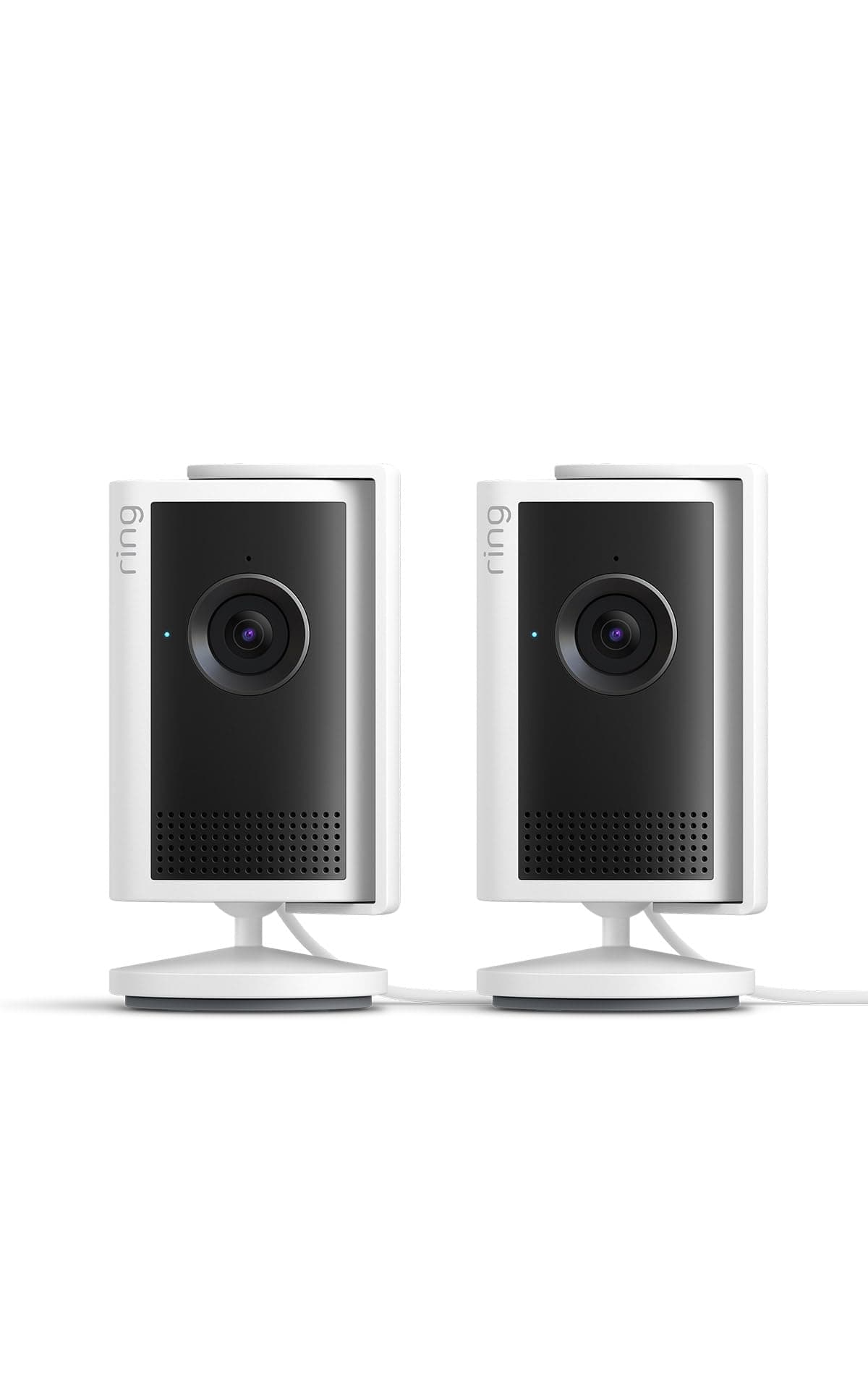 Ring Cámara interior Plus (Indoor Camera Plus, última generación) | Cámara de seguridad, enchufe | Retinal 2K, cubierta manual del objetivo | Prueba gratuita de 30 días del plan de suscripción Ring