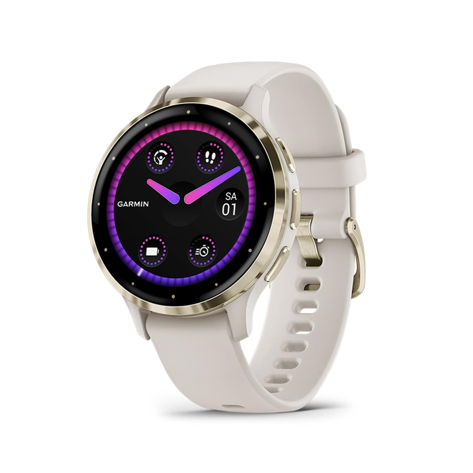 Garmin Venu 3S 41mm – Fitness-Smartwatch, 1,2" AMOLED-Touchdisplay, bis zu 10 Tage Akkulaufzeit, 30+ Sport-Apps, Bluetooth Telefonie und Sprachassistenz, Music, GarminPay, Rollstuhlmodus