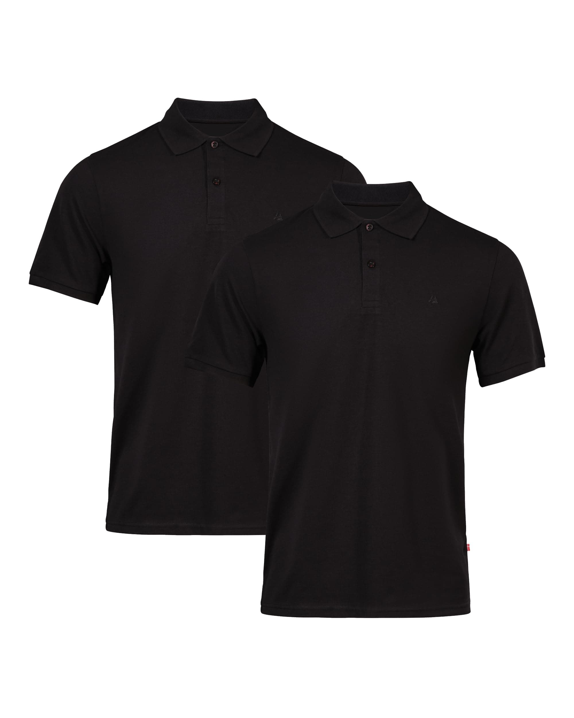DANISH ENDURANCE Polo Hombre Manga Corta en Algodón Orgánico, Camiseta de Vestir, Suave y Cómoda, 1 o 2 Pack