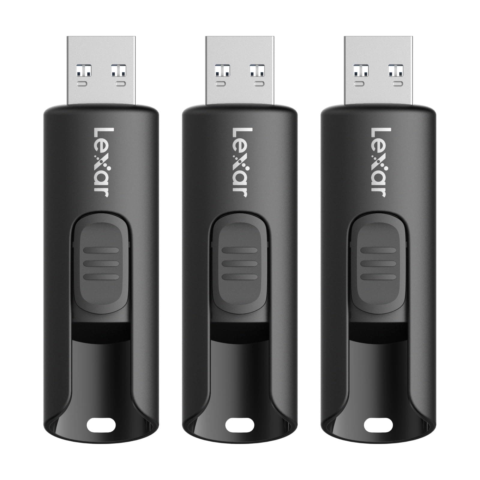 Lexar 64GB Pack de 3 Unidades Flash A30E USB 3.2 Gen 1, Unidad USB hasta 100MB/s, Expansión y Respaldo de Almacenamiento para Sistemas PC y Mac