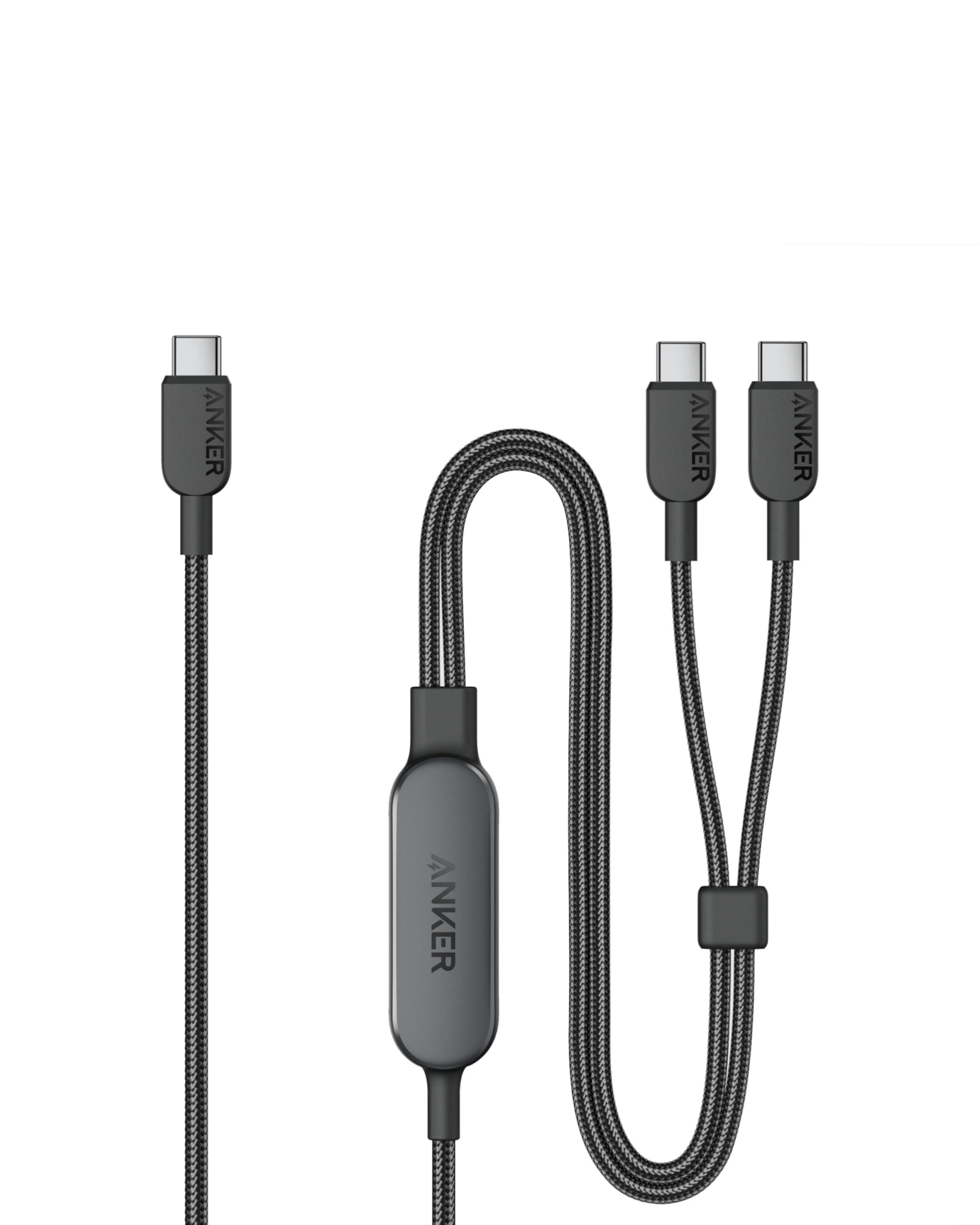 Anker USB C auf USB C Kabel, 140W Max 2-in-1 USB C Kabel 1,8m, für iPhone 17/16/16 Pro/16 Pro Max/16 Plus/15 Serie, Galaxy S24/S23, MacBook Air/Pro, Lenovo, HP, iPad, und mehr (USB 2.0, Flecht-Design)