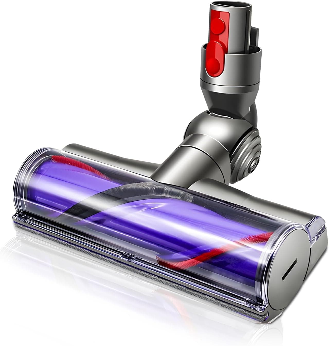 Electric Brush Compatible with Dyson V7, V8, V10, V11, V15 Vacuum Cleaner Attachment, Part Direct Drive Cleaner Head Turbine Floor Nozzle for Turbo Brush with Quick Release for Hard Floors