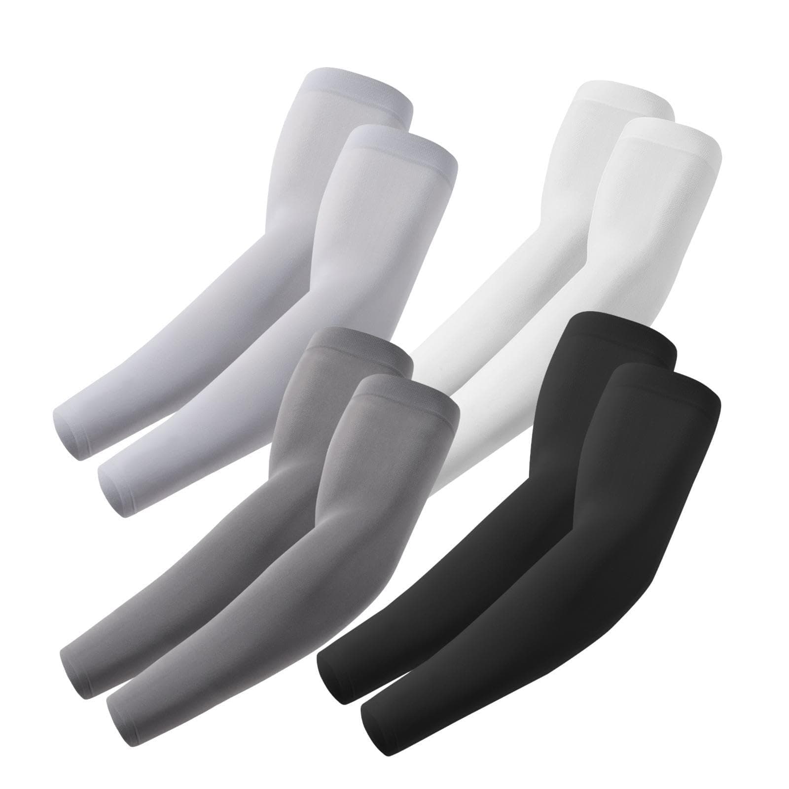 ROXUN Mangas de Brazo para Hombres y Mujeres Deporte Compresión Protección | mangas refrigerantes,Sin costuras,ligero y transpirable,Ideales para ciclismo,vóley,básquetbol y tenis en verano