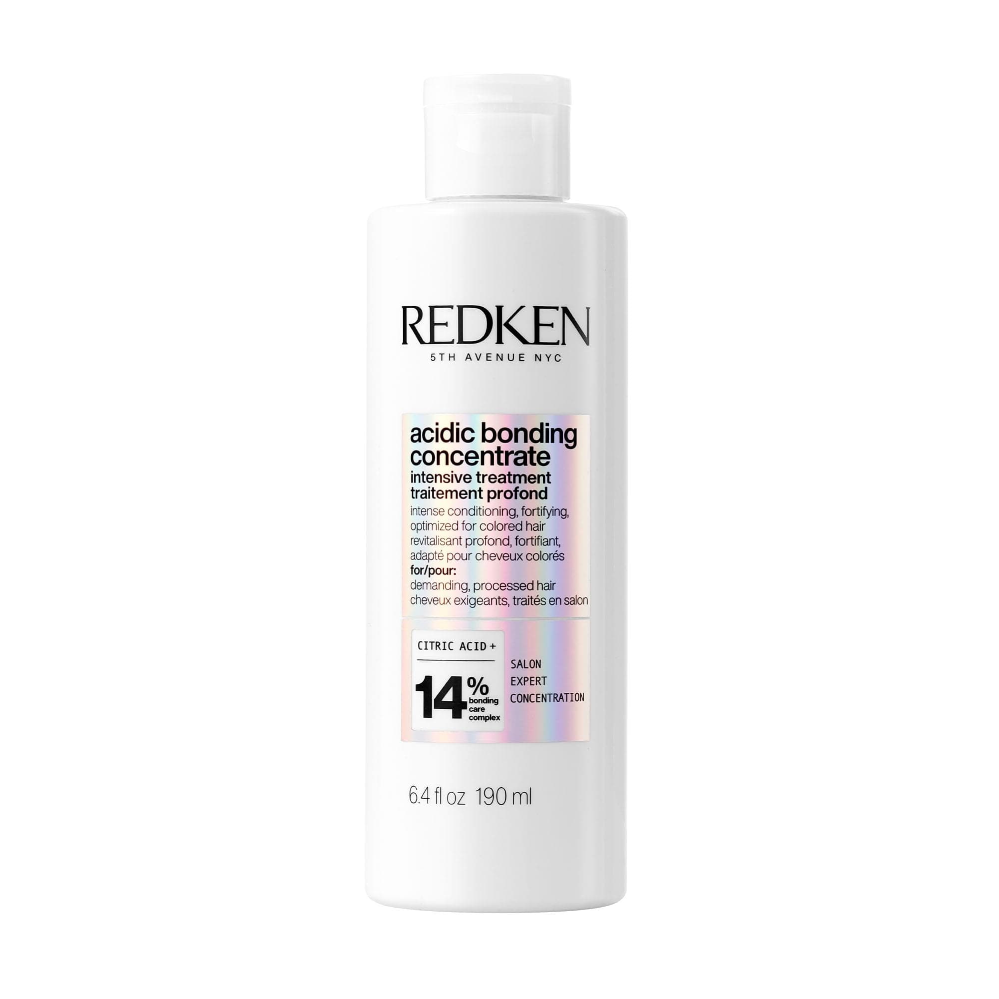Redken, Tratamiento Intensivo, Repara Puntas Abiertas, Enriquecido con Bonding Care Komplex, Para Cabellos Dañados, Acidic Bonding Concentrate, Vegano, 190 ml