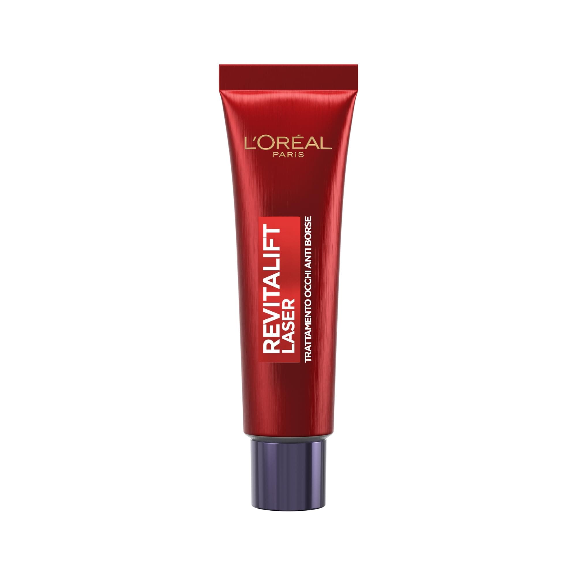 L'Oréal Paris Contorno Occhi Tonificante, Per uno Sguardo Illuminato e Riposato, Borse e Rughe Ridotte per 8H, Contorno Occhi Levigato e Disteso, Revitalift Laser Eye Bag Instant Eraser, 15 ml
