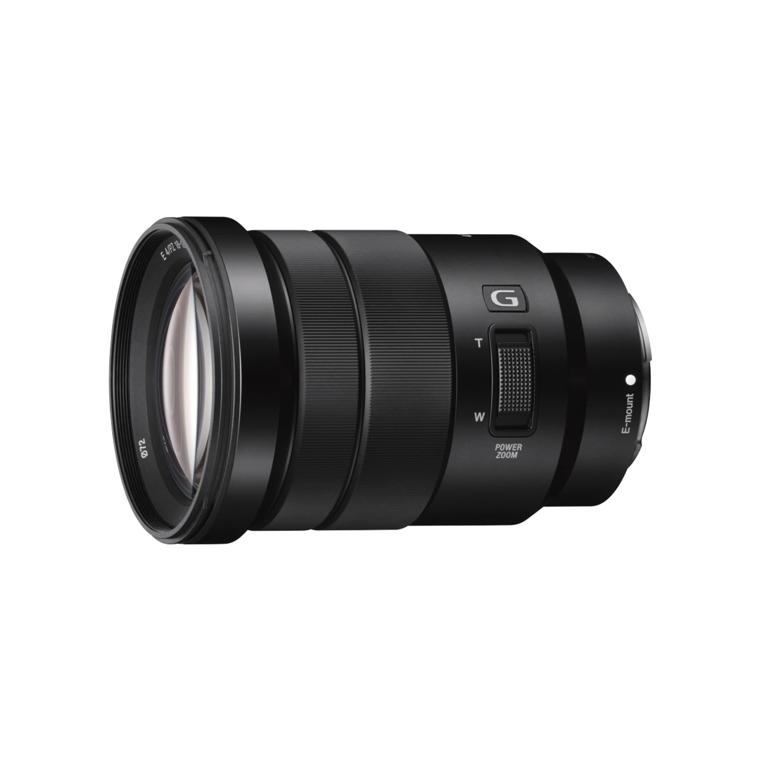 Sony SELP18105G – 18-105 mm F4 G Objetivo Zoom APS-C motorizado con apertura constante con OSS, montura E, Ideal para fotografía y vídeo profesional (compatible con ZV-E10, A6400, A6700)